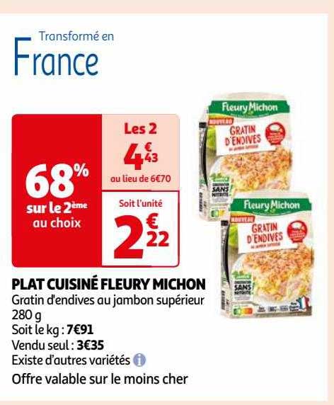 plat cuisiné fleury michon