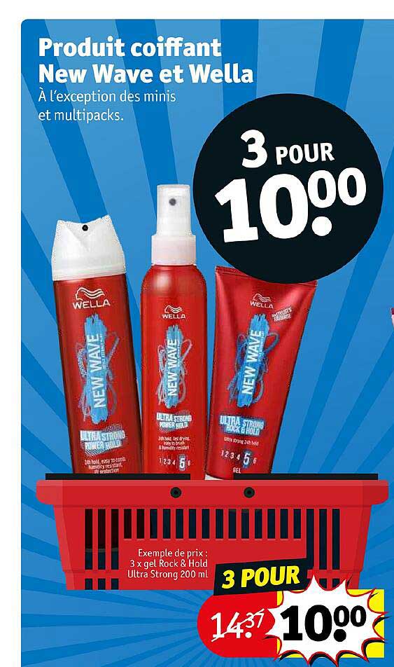 produit coiffant new wave et wella