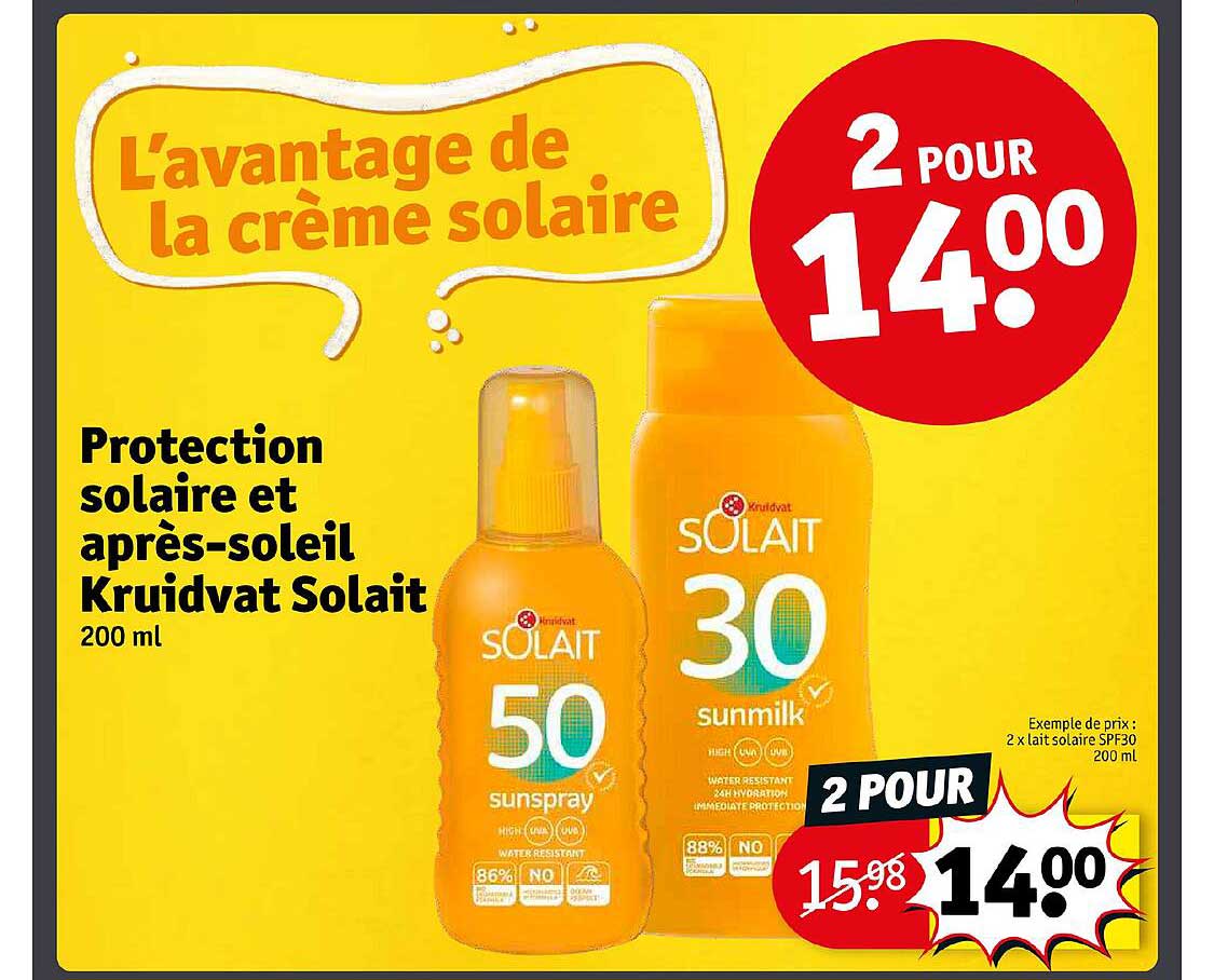 Protection Solaire Et Après-soleil Kruidvat Solait