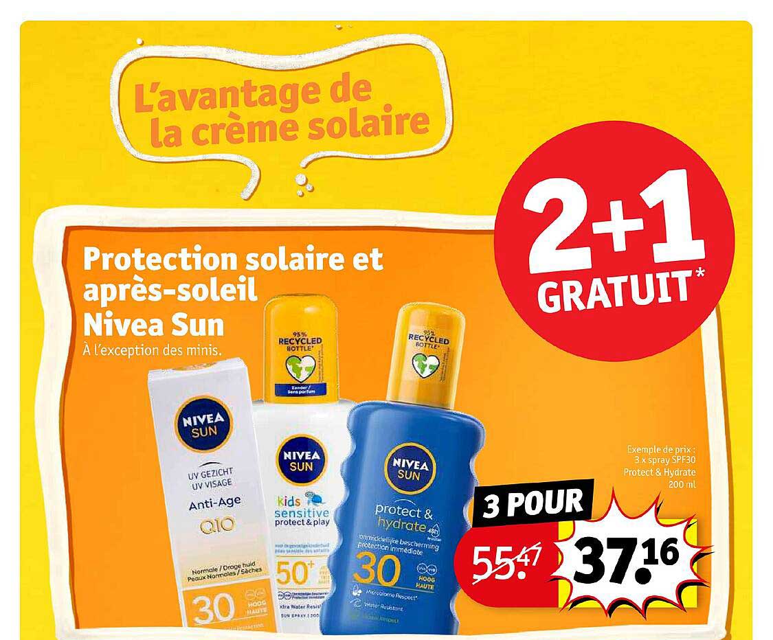 protection solaire et après-soleil nivea sun