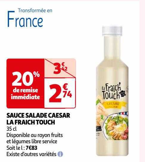 Sauce Salade Caesar La Fraich Touch