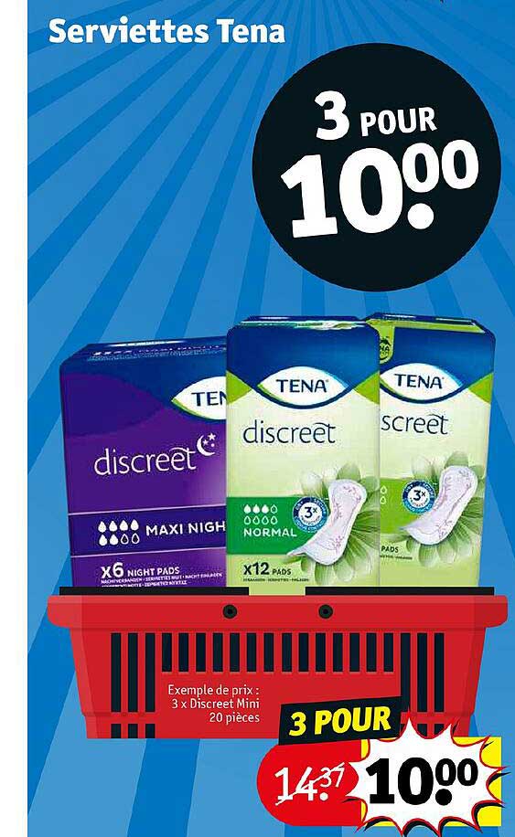 Serviettes Tena