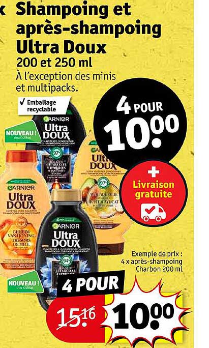 shampoing et après-shampoing ultra doux