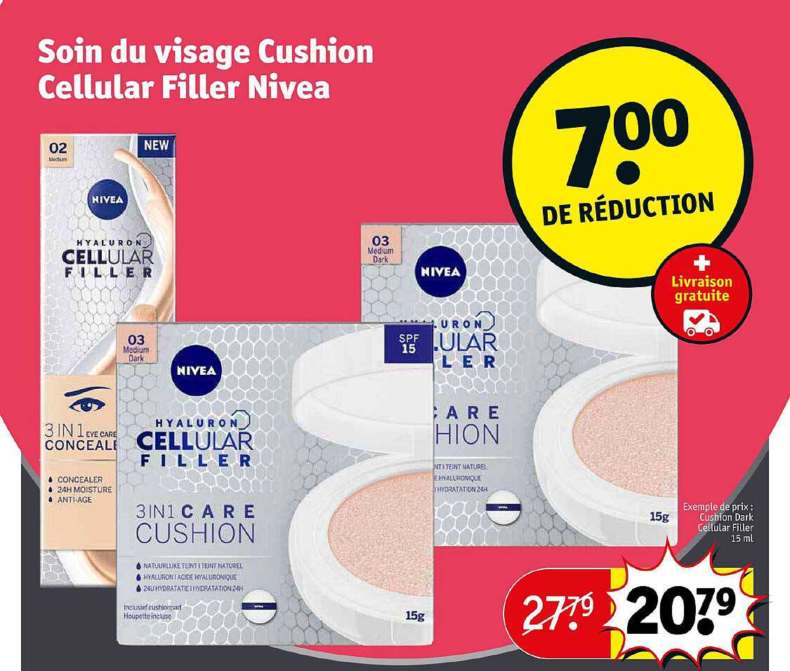soin du visage cushion cellular filler nivea
