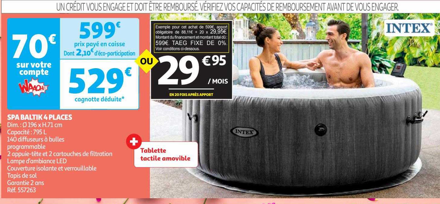 spa baltik 4 places intex