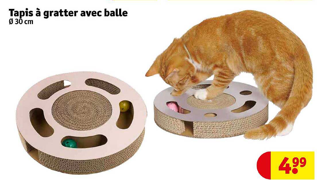 tapis à gratter avec balle