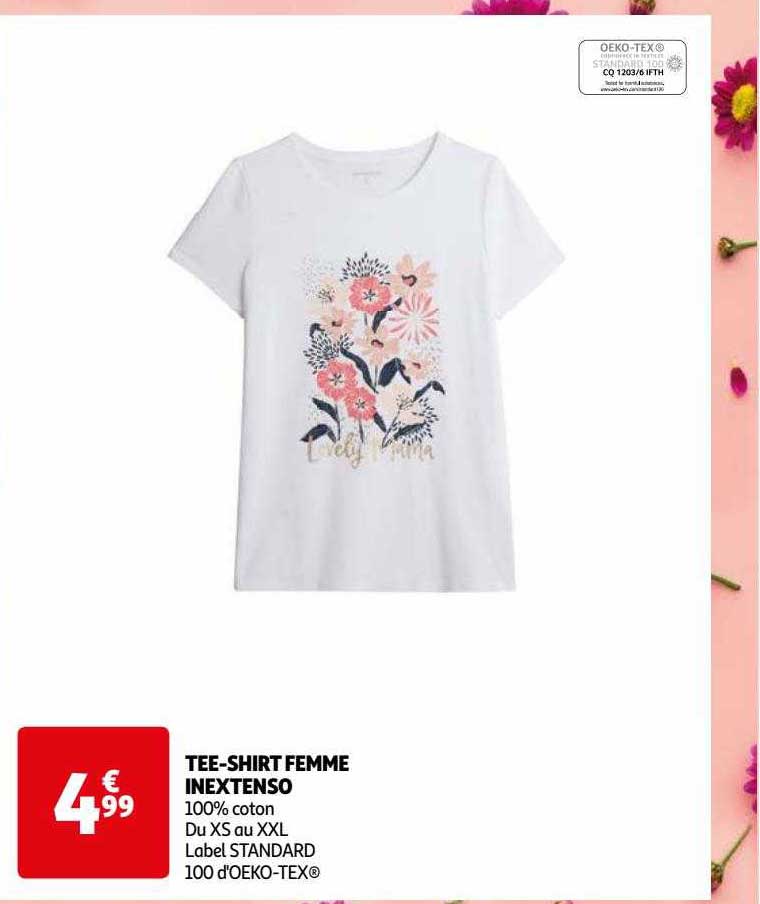 tee-shirt femme inextenso