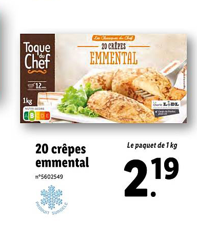 20 Crêpes Emmental