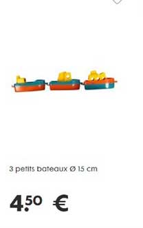 3 Petits Bateau 15 Cm