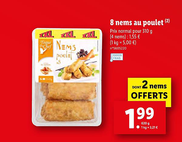 8 Nems Au Poulet