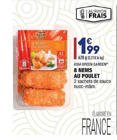 8 Nems Au Poulet Asia Green Garden