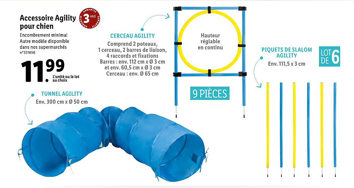 accessoire agility pour chien