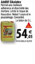 Additif Sikalatex