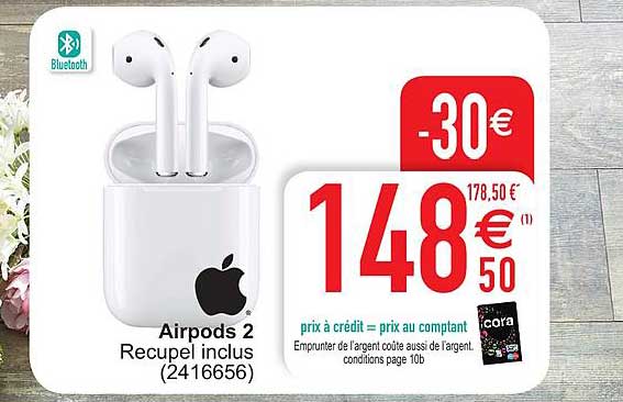 airpods 2 recupel inclus