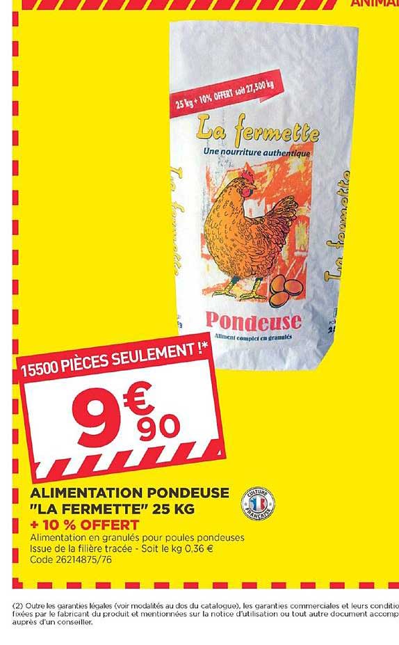 alimentation pondeuse la fermette 25 kg