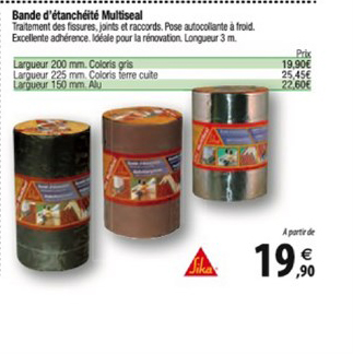 bande d'étanchéité multiseal