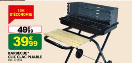 barbecue' clic clac pliable