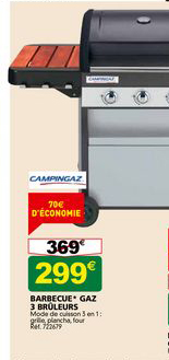 barbecue' gaz 3 brûleurs