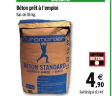 béton prêt à l'emploi
