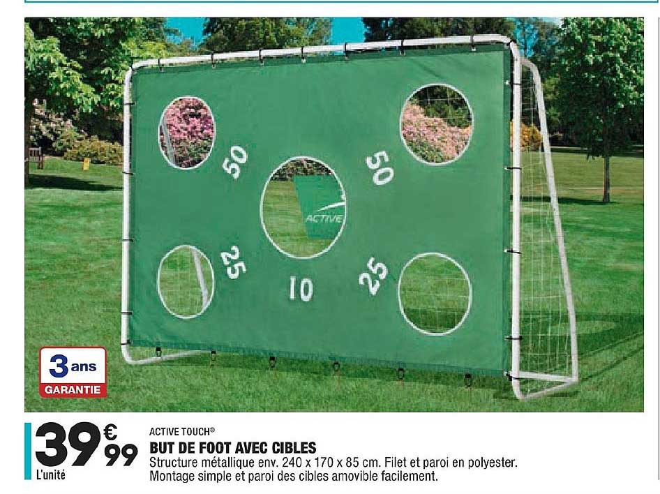 but de foot avec cibles active touch