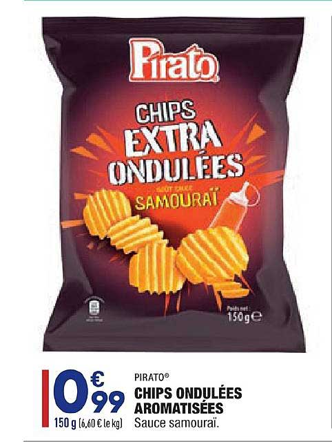 Chips Ondulées Aromatisées Pirato
