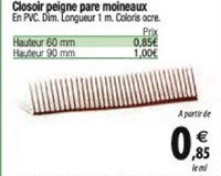 closoir peigne pare moineaux