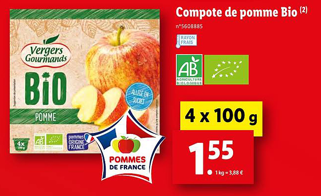 Compote De Pomme Bio