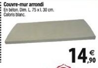 couvre mur arrondi