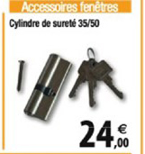cylindre de sureté 35 50