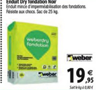enduit dry fondation noir