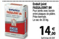 enduit joint fassajoint 8h