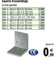equerre d'assemblage