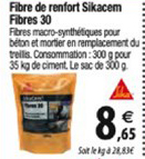 fibre de renfort sikacem fibres 30