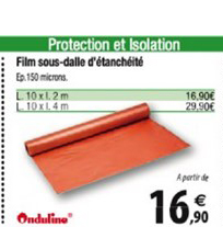 film sous dalle d'étanchéité