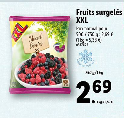 Fruits Surgelés Xxl