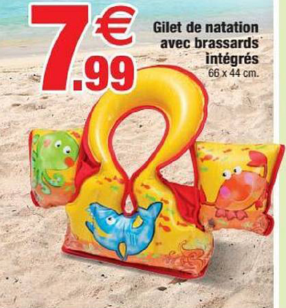 Gilet De Natation Avec Brassards Intégrés