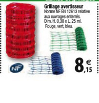 grillage avertisseur