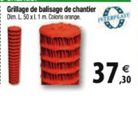 Grillage De Balisage De Chantier
