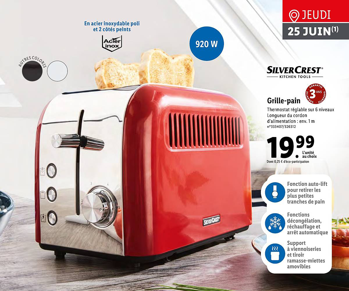 grille pain silver crest