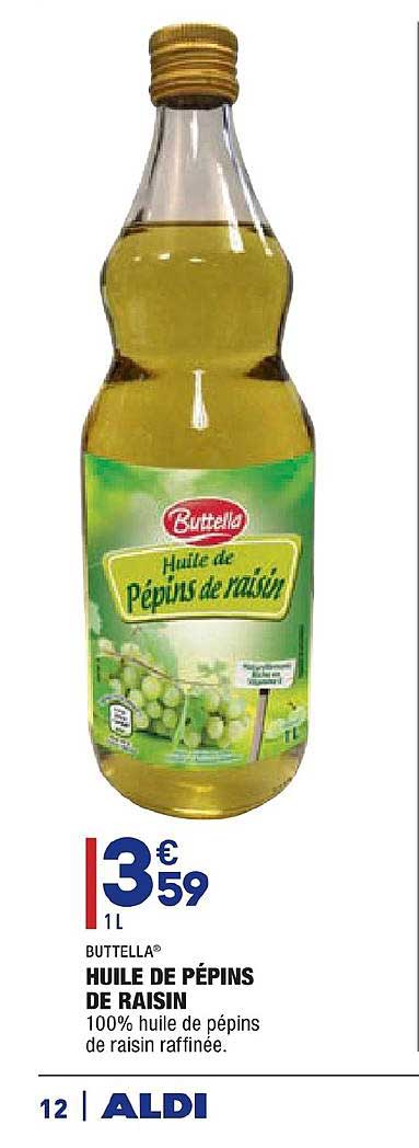 Huile De Pépins De Raisin Buttella