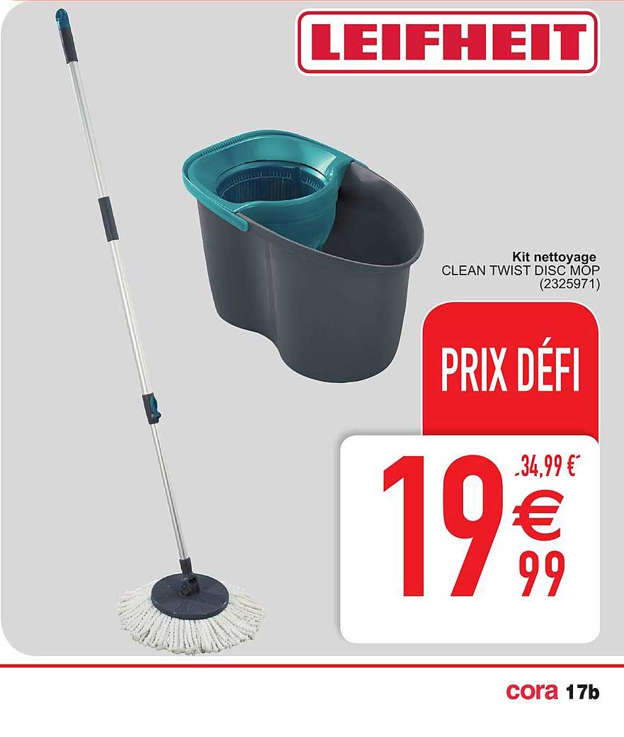 kit nettoyage clean twist disc mop