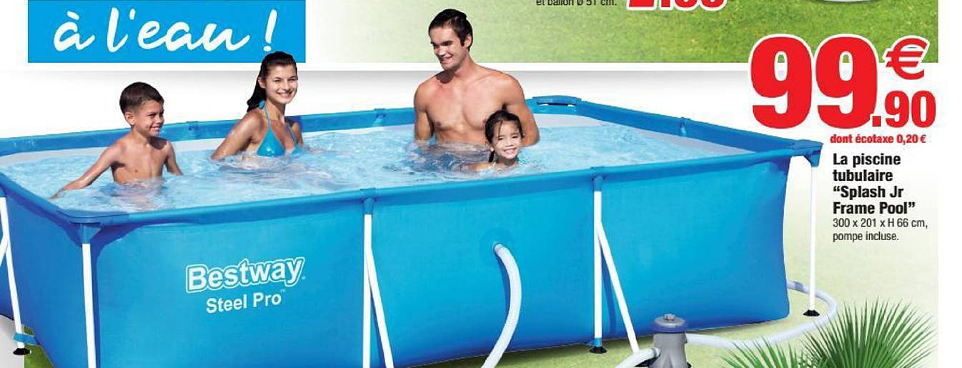 la piscine tubulaire splash jr frame pool