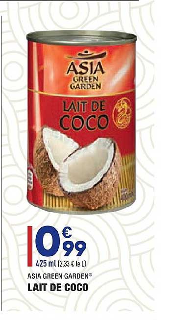 lait de coco asia green garden