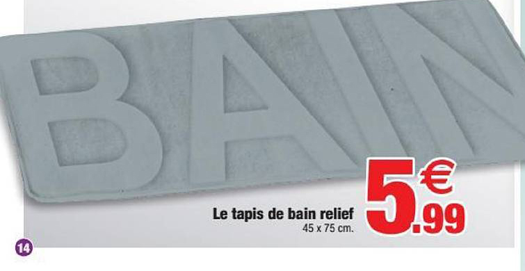 le tapis de bain relief