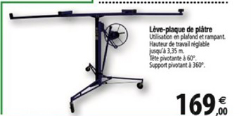 lève plaque de plâtre