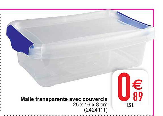 Malle Transparente Avec Couvercle