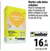mortier colle béton cellulaire