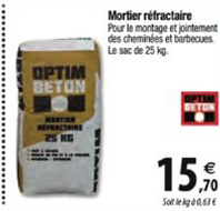 Mortier Réfractaire