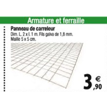 panneau de carreleur