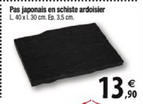 pas japonais en schiste ardoisier
